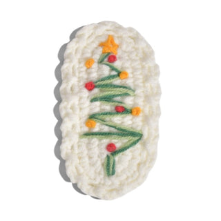 Crochet Holiday Barrette Set - Christmas Cheer