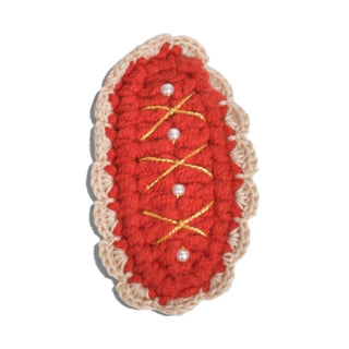 Crochet Holiday Barrette Set - Christmas Cheer