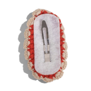 Crochet Holiday Barrette Set - Christmas Cheer