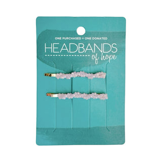 Bobby Pin Set of 2  - Rose Quartz - Headbands of Hope