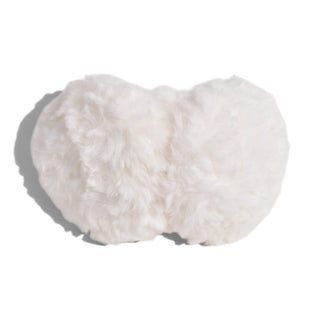 Foldable Plush Faux Fur Earmuffs - Cream