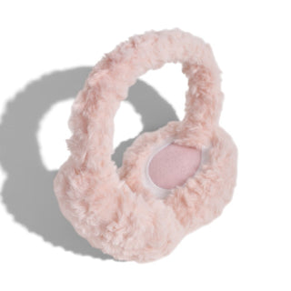 Foldable Plush Faux Fur Earmuffs - Light Pink