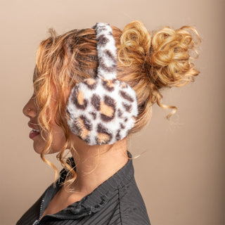 Plush Earmuffs - Leopard