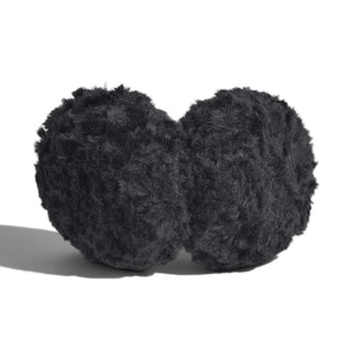 Foldable Plush Faux Fur Earmuffs - Black