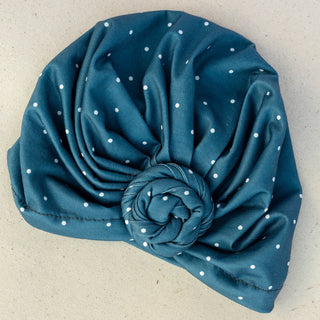Turbante Hope Luxe Bamboo para mujer - Lunares jade oscuro