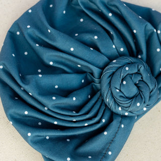 Turbante Hope Luxe Bamboo para mujer - Lunares jade oscuro