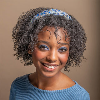 All That Glitters Headband - Blue + Silver