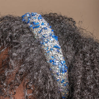All That Glitters Headband - Blue + Silver