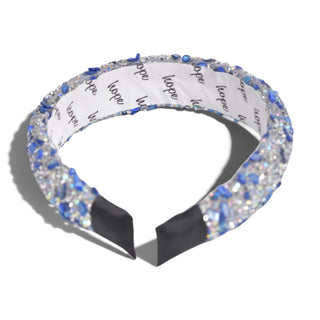 All That Glitters Headband - Blue + Silver