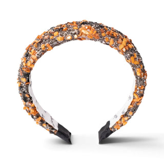 All that Glitters Headband - Black + Orange
