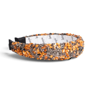 All that Glitters Headband - Black + Orange