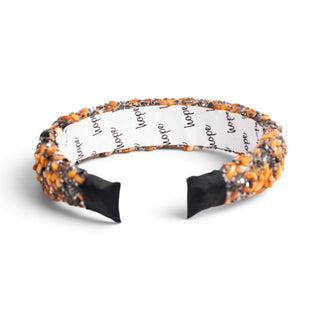 All that Glitters Headband - Black + Orange