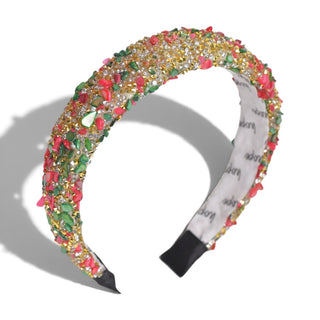 Limited Edition All That Glitters Headband - Christmas Red + Green