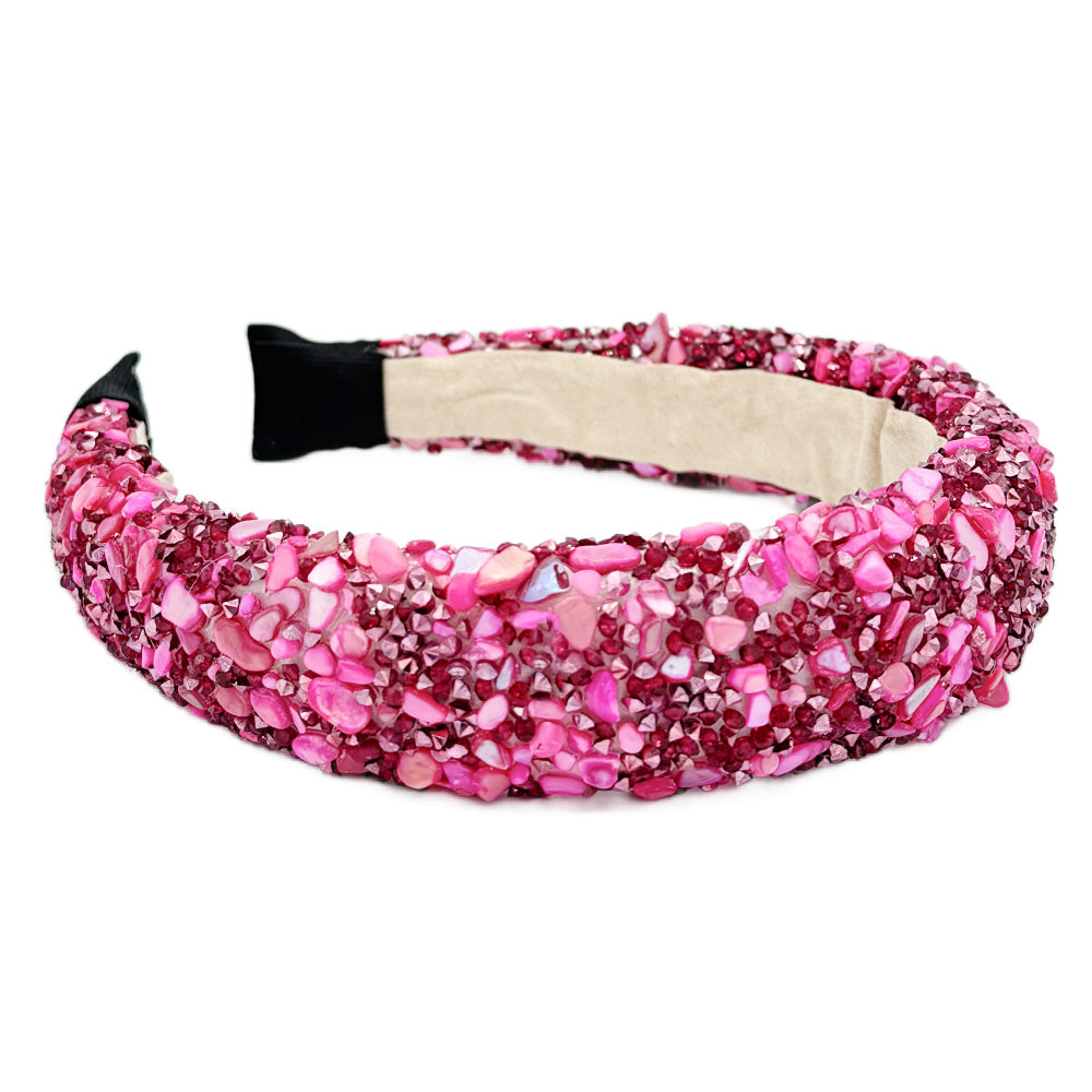Limited Edition All That Glitters Headband - Maroon + Pink