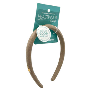 Classic Padded Thin Headband  - Light Brown - Headbands of Hope