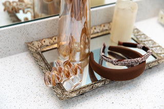 Knotted Tweed Headband - Espresso Maroon - Headbands of Hope