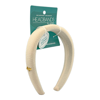 Classic Padded Headband - Cream - Headbands of Hope