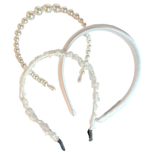 Classic Headband Set - Bridal White - Headbands of Hope
