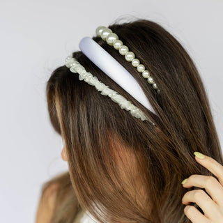 Classic Headband Set - Bridal White - Headbands of Hope