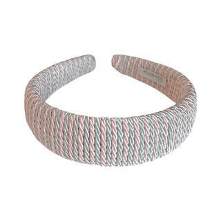 Classic Padded Rope Headband - Pink Grey - Headbands of Hope