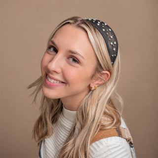 Crystal Mesh Headband - Black
