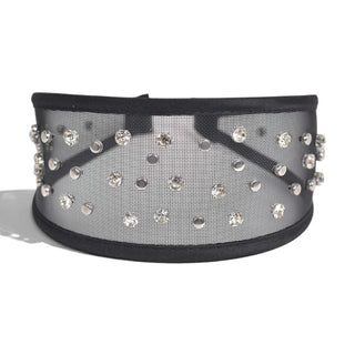 Crystal Mesh Headband - Black