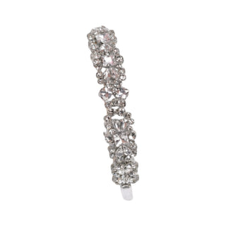 Thin Heirloom Jewel Headband - Silver