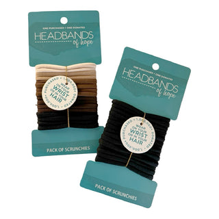 Nylon Hair Ties - 16 pc set - All Black - Headbands of Hope