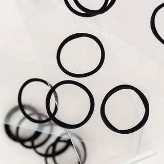 Nylon Hair Ties - 16 pc set - All Black - Headbands of Hope