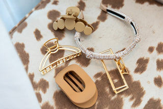 Knotted Tweed Headband - Cream Beige - Headbands of Hope