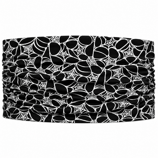Luxe Reversible Tube Turban - Halloween Webs