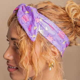 Luxe Bamboo Knotted Headband - Pink Superhero