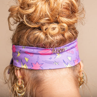 Luxe Bamboo Knotted Headband - Pink Superhero