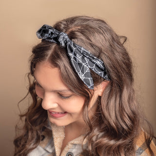 Luxe Bamboo Knotted Headband - Spider Webs