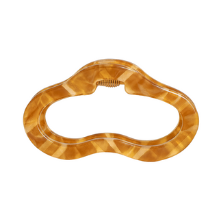 Large Luxe Oval Claw Clip – Caramel Marble - Headbands of Hope