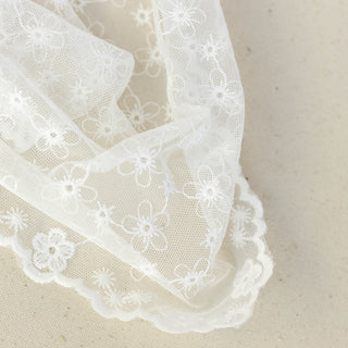 Delicate Lace Headscarf - White - Headbands of Hope