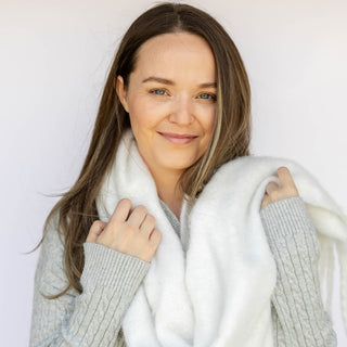 Oversized Fringe Scarf - Ivory