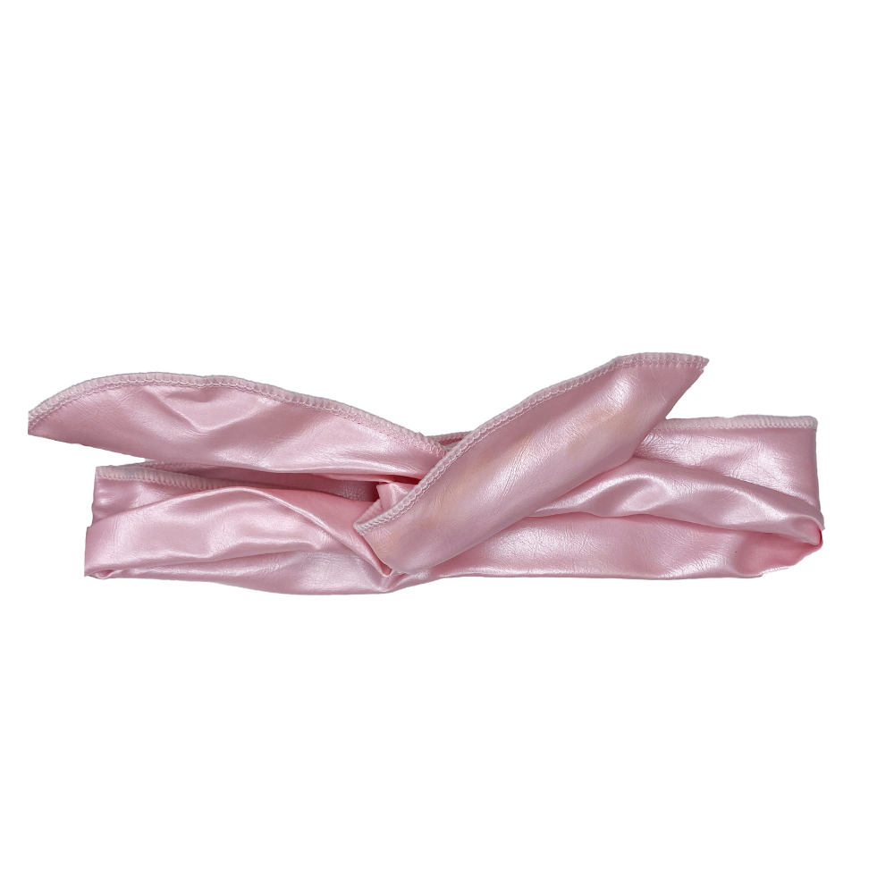 Faux Leather Wire Tie in Pink