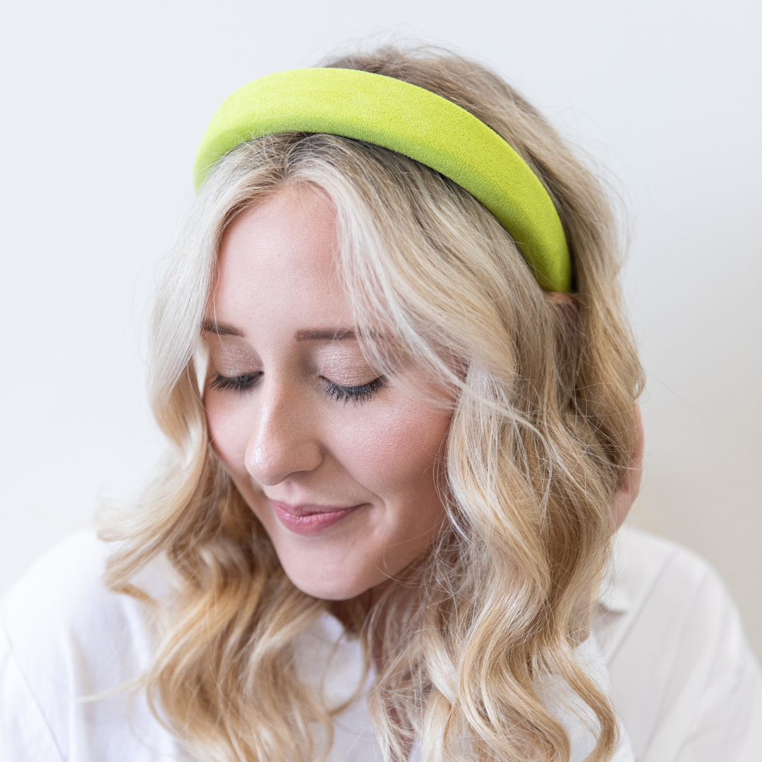 Padded Headband - Chartreuse