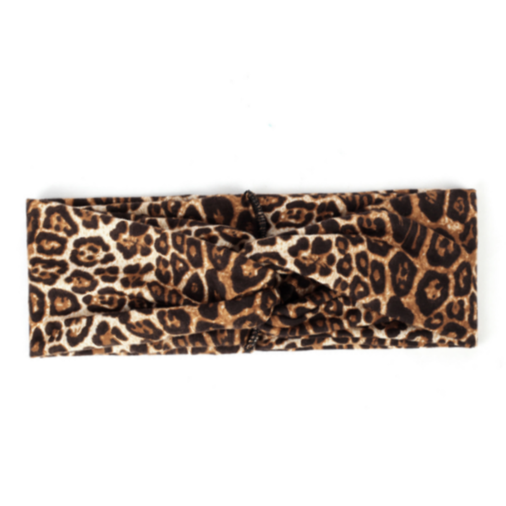 Leopard Button Headband