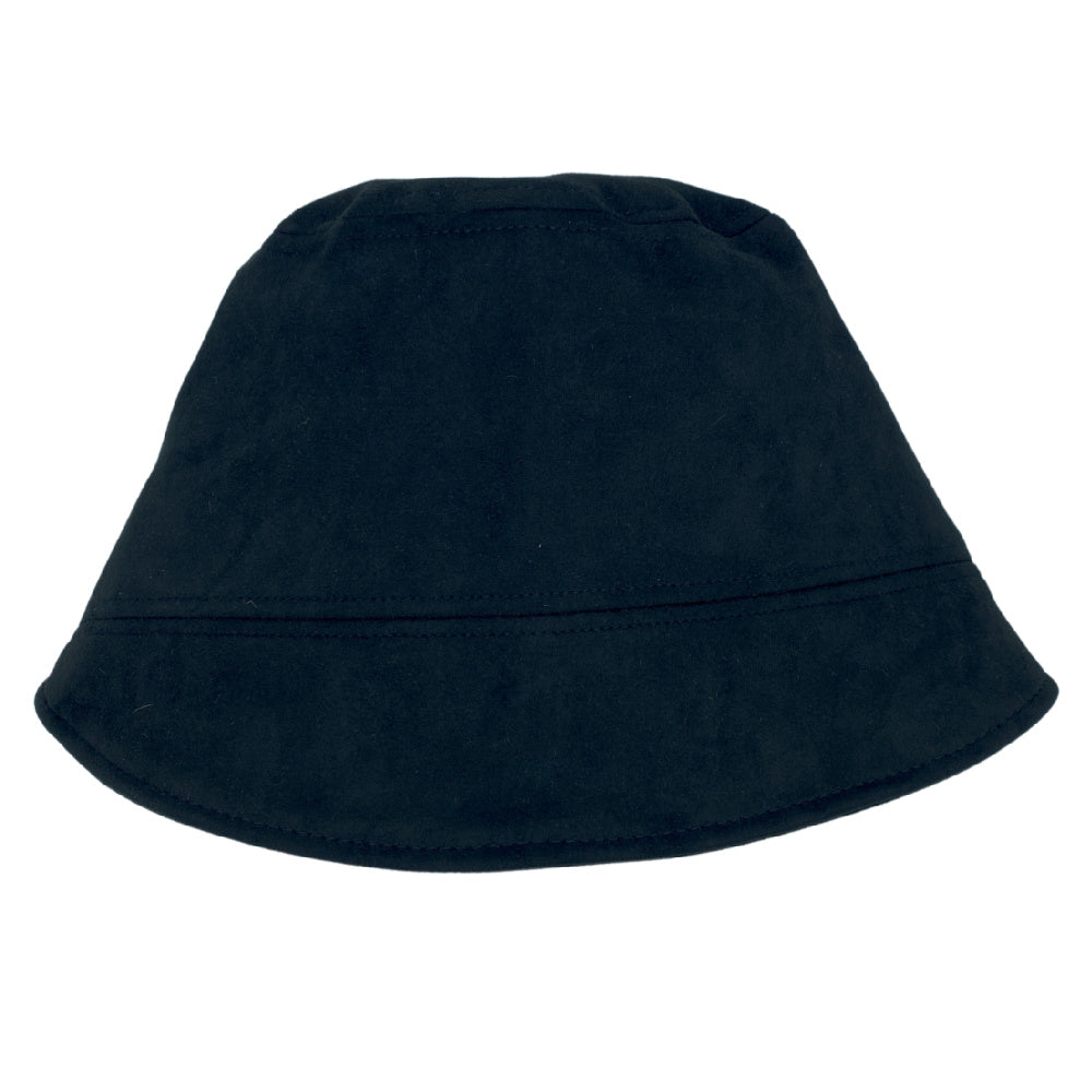 Jenny Faux Suede Bucket Hat - Black