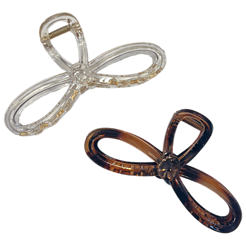 Looped Clip Set - Brown + Clear