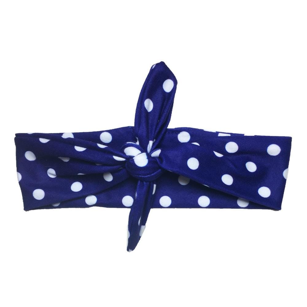 Blue Polka Knotted