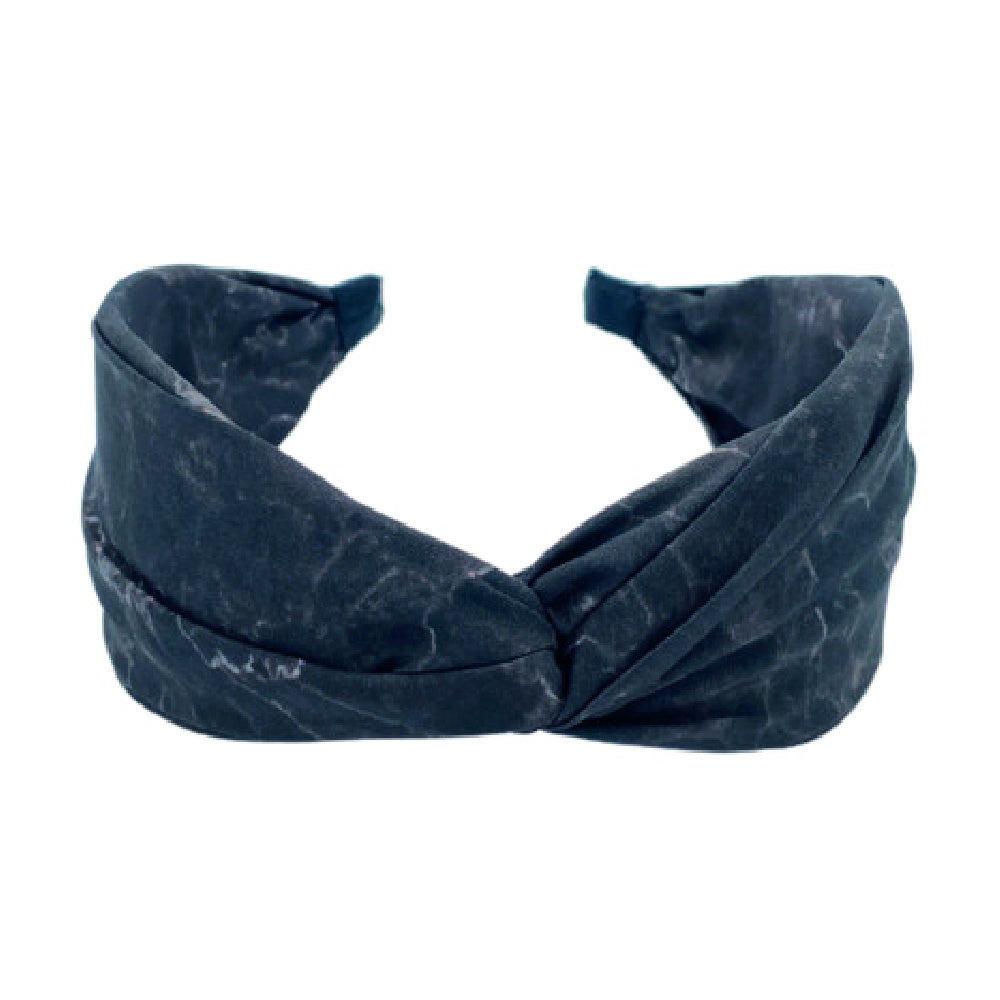 Soft Marble Headband - Black