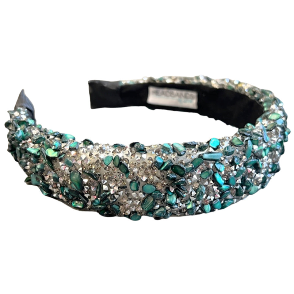 All That Glitters Headband - Forest + Silver
