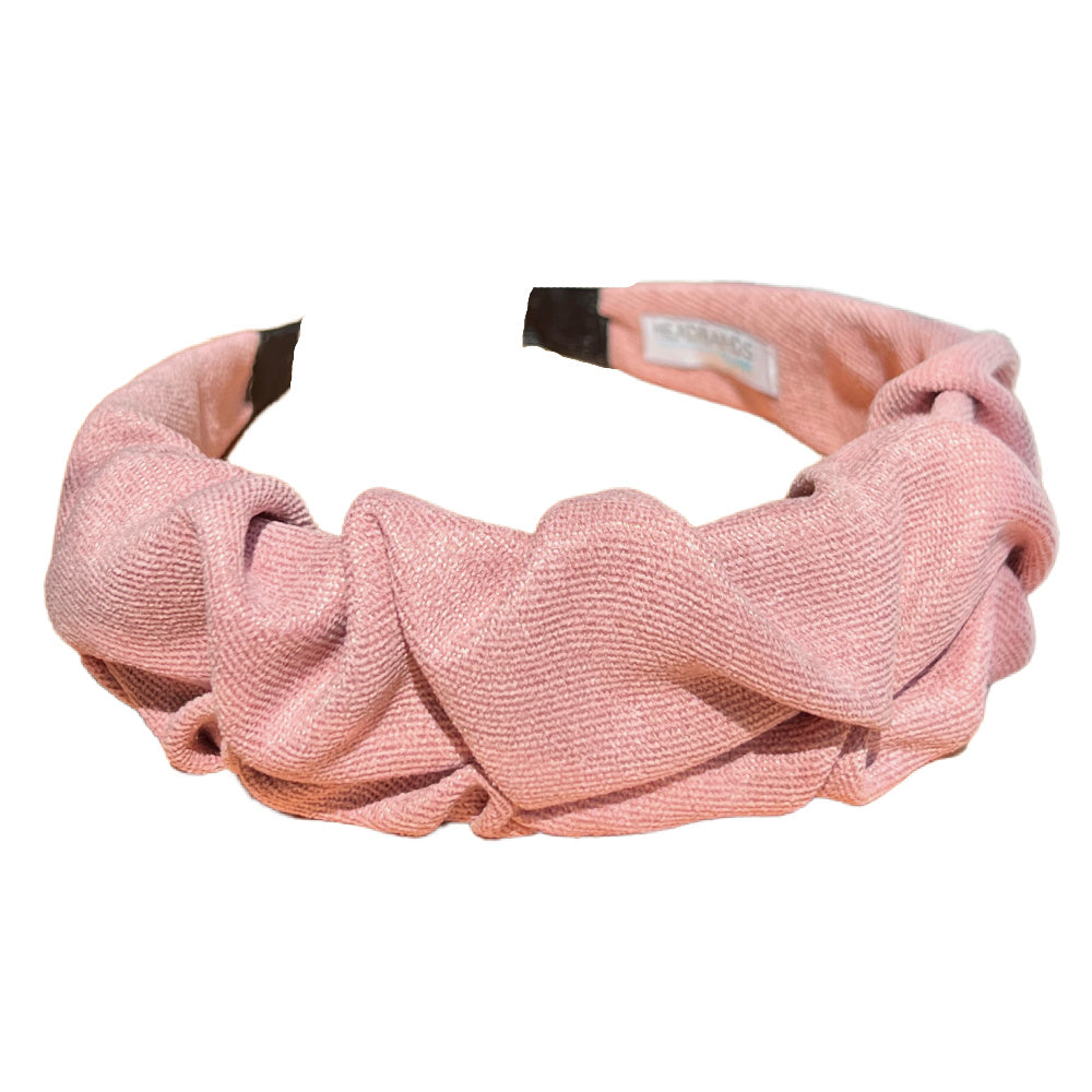 Traditional Textured Headband - Light Pink