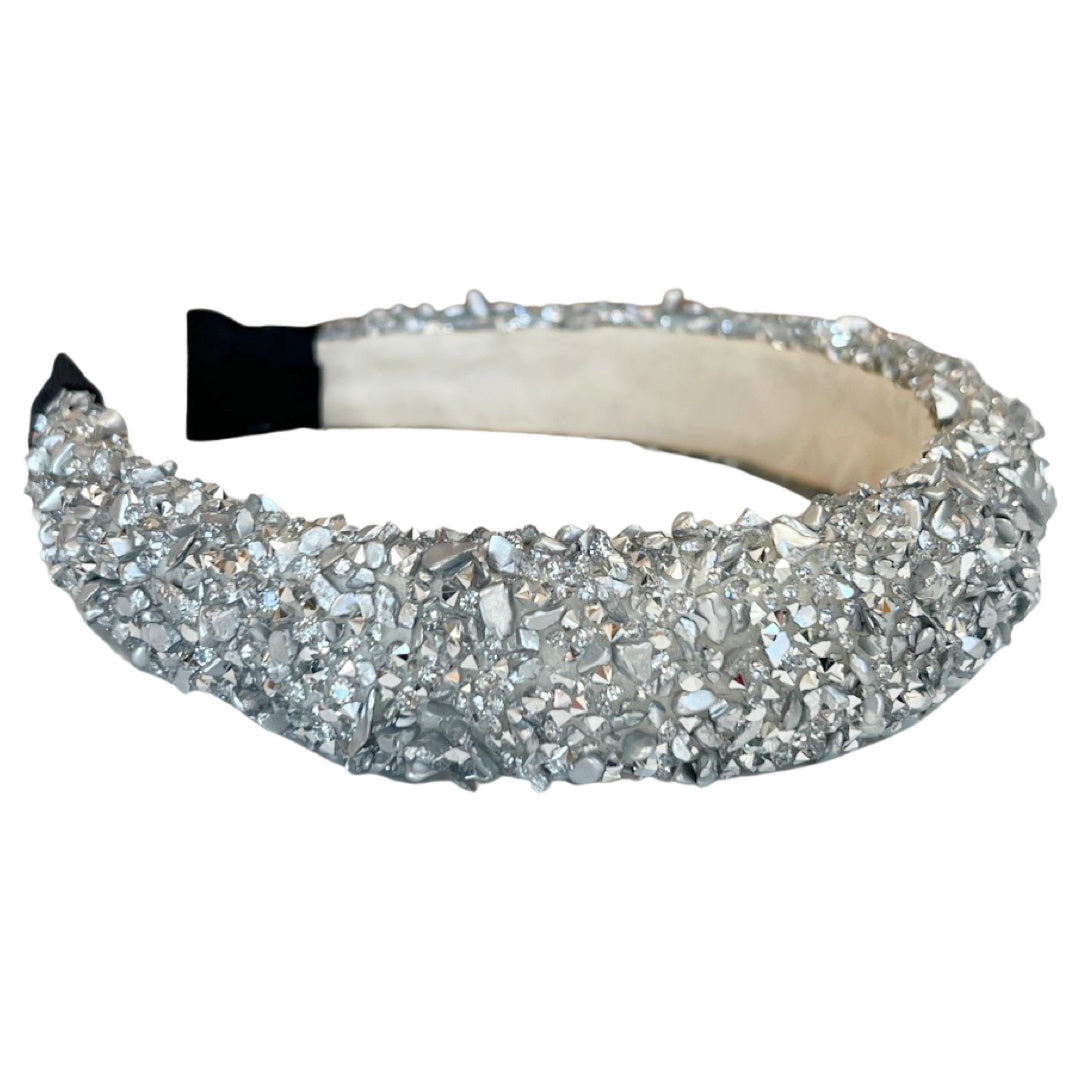 All that Glitters Headband - Silver Hues