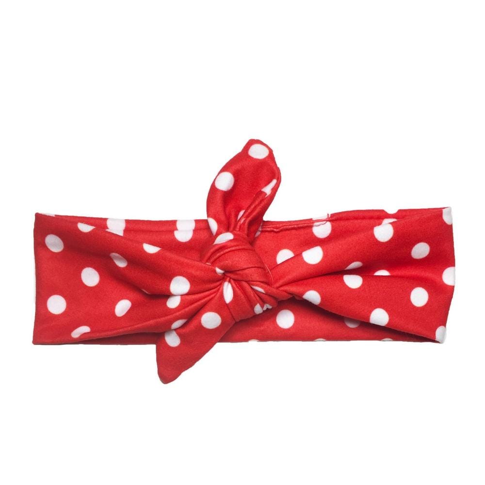 Red Polka Knotted